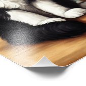 白黒姿猫 フォトプリント            (角)