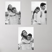 白黒婚約ポートレートの写真 (正面)