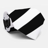 白黒媒体のストライプのタイ ネクタイ (ロール)