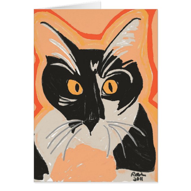 白黒子ネコ (正面)