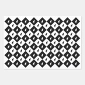 白黒子猫ギフトラップ ラッピングペーパーシート (正面3)