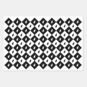 白黒子猫ギフトラップ ラッピングペーパーシート (正面3)