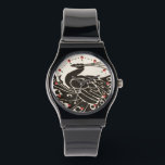 白黒孔雀 腕時計<br><div class="desc">アールヌーボーエレガントクジャク</div>