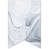 白黒宇宙飛行士誕生日バナー バンティングフラッグ (第3の旗)