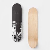 白黒宇宙飛行士 スケートボード (正面)