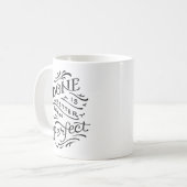 白黒完全なマグよりよい-されます コーヒーマグカップ (正面左)