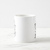 白黒完全なマグよりよい-されます コーヒーマグカップ (中央)