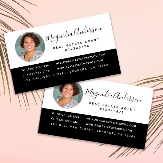 白黒実在不動産 名刺