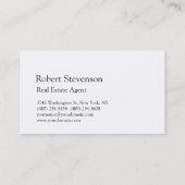 白黒実在赤地代理名刺 名刺 (裏面)