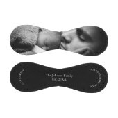 白黒家族写真の父とベビー 野球ボール (パネル)