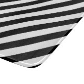 白黒対角線のストライプなパターン カッティングボード (角)