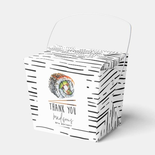 白黒寿司大人誕生日 フェイバーボックス (正面サイド)