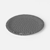 白黒小サイズ水玉模様 ペーパープレート (アングル)