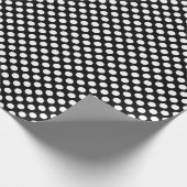 白黒小サイズ水玉模様 ラッピングペーパー (角)