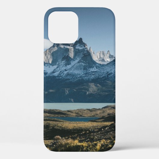 白黒山の風景写真 Case-Mate iPhoneケース (裏面)