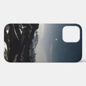 白黒山の風景写真 Case-Mate iPhoneケース (裏面 (横))