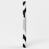 白黒山形のストライプパターン Case-Mate iPhoneケース (裏面/右)