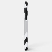 白黒山形のストライプパターン Case-Mate iPhoneケース (裏面/左)