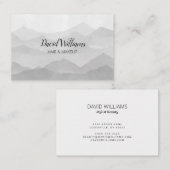 白黒山水彩名刺 名刺 (正面/裏面)