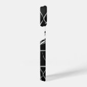 白黒工業抽象芸術幾何写真集 iPhoneケース (右側面)