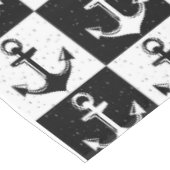 白黒市松模様にいかり テーブルクロス (アングル)