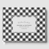 白黒市松模様にの客の本 ゲストブック (正面)