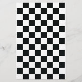 白黒市松模様にストライプ紙シート (正面)