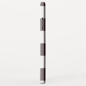 白黒市松模様にタータンチェックプライドモノグラム Case-Mate iPhoneケース (裏面/右)