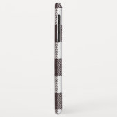 白黒市松模様にタータンチェックプライドモノグラム Case-Mate iPhoneケース (裏面/左)