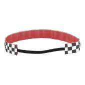 白黒市松模様にチェッカーボード アスレチックヘッドバンド (裏面)