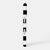 白黒市松模様にチェッカーボード iPhone 16ケース (右側面)