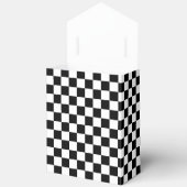 白黒市松模様にチェックパターン フェイバーボックス (見開き)