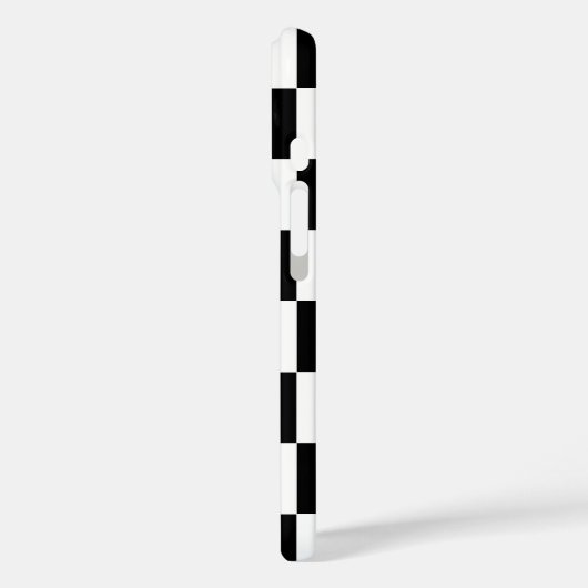 白黒市松模様にチェックパターン Case-Mate iPhoneケース (裏面 / 左)