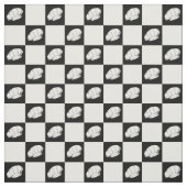 白黒市松模様にパターンシェフユニフォーム ファブリック (見本)