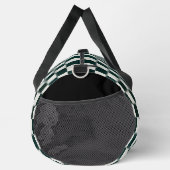 白黒市松模様にパーソナライズされたダフバッグ ダッフルバッグ (右)