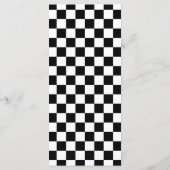 白黒市松模様にフレーム メニュー (裏面)