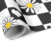 白黒市松模様にラッピング紙 ラッピングペーパー (ロールコーナー)