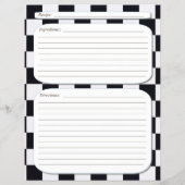 白黒市松模様にレシピ チラシ (裏面)