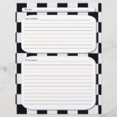 白黒市松模様にレシピ チラシ (裏面)