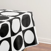 白黒市松模様に水玉模様 テーブルクロス (インサイチュ)