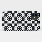 白黒市松模様に水玉模様 Case-Mate iPhoneケース (裏面(横))