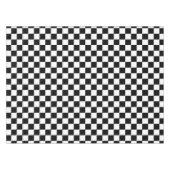 白黒市松模様に テーブルクロス (正面(横))