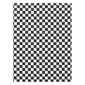 白黒市松模様に テーブルクロス (正面)
