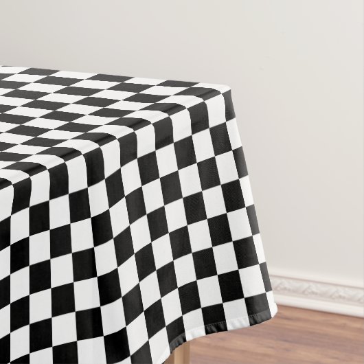 白黒市松模様に テーブルクロス (インサイチュ)