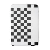 白黒市松模様に バスマット (正面縦)