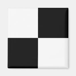 白黒市松模様に マグネット