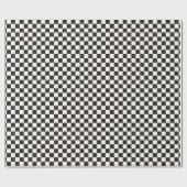 白黒市松模様に ラッピングペーパー (フラット)