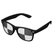 白黒市松模様に レトロサングラス (アングル)