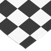 白黒市松模様に ロングテーブルランナー (コーナー)