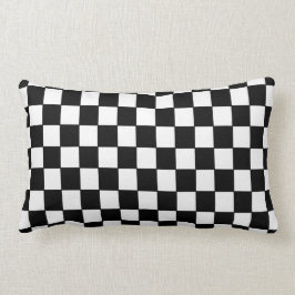 白黒市松模様に – 枕